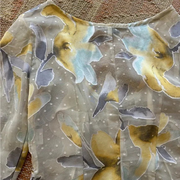 Vintage Y2K French Sheer Fairy Top with Swiss for and floral pattern - Picture 10 of 10